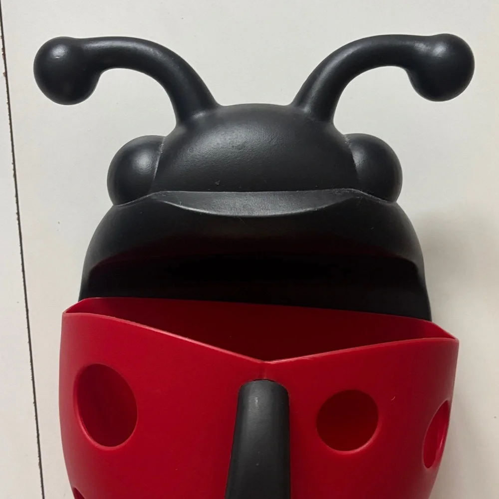 Red and Black Ladybug Wall Organizer